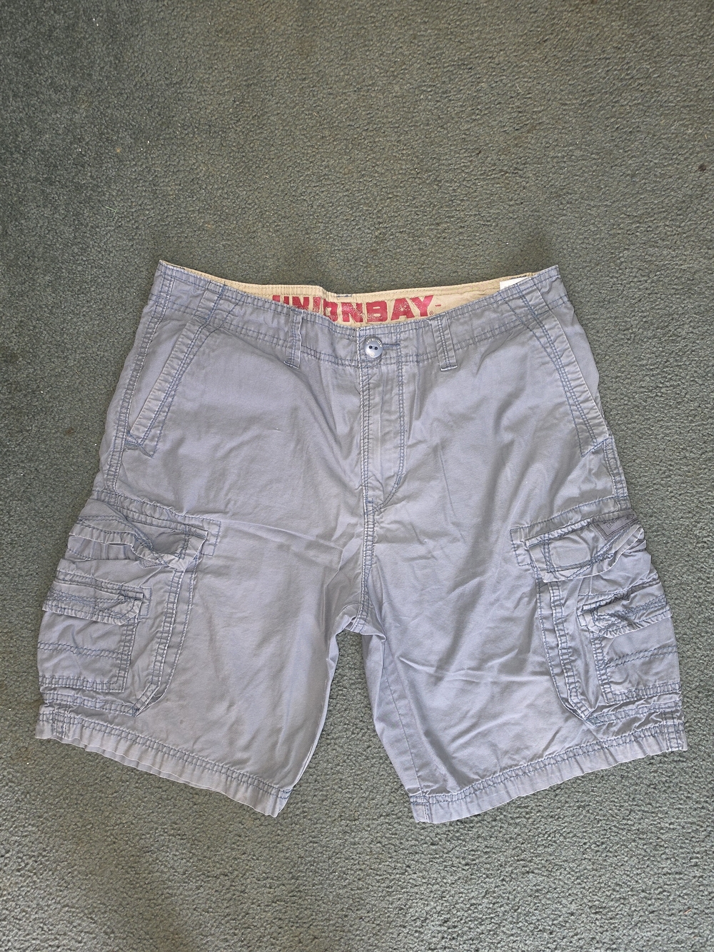 Unionbay Men's Light Gray Cargo Shorts